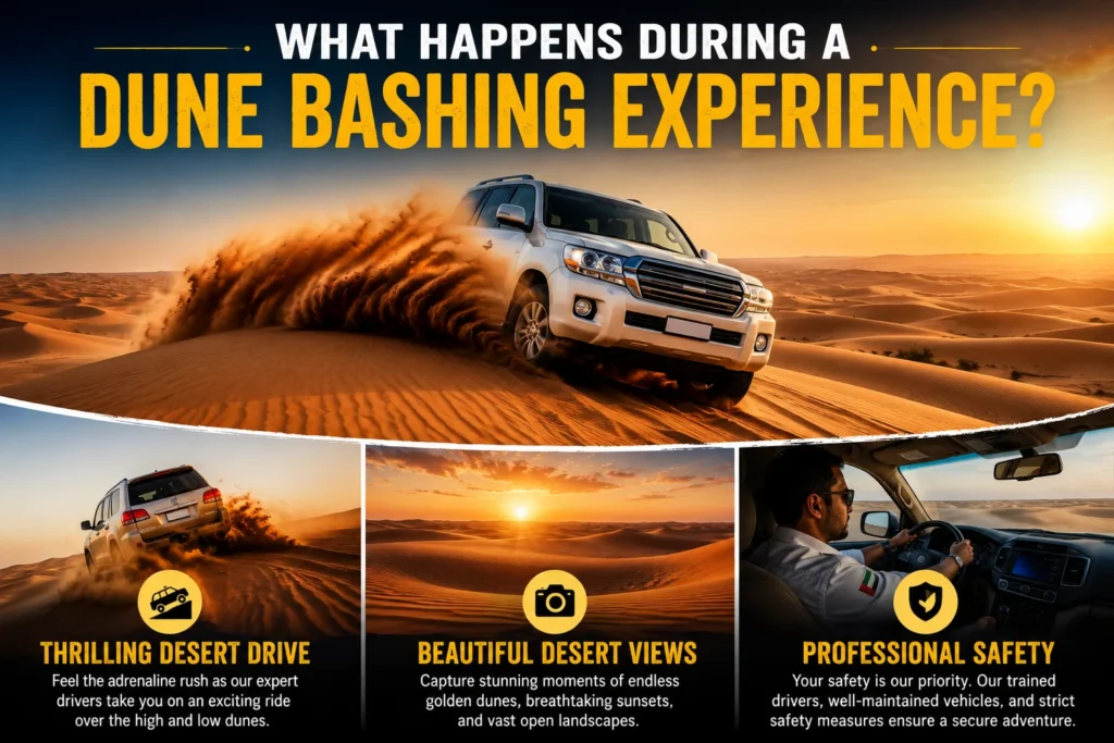 What Happens During a Dune Bashing Experience?