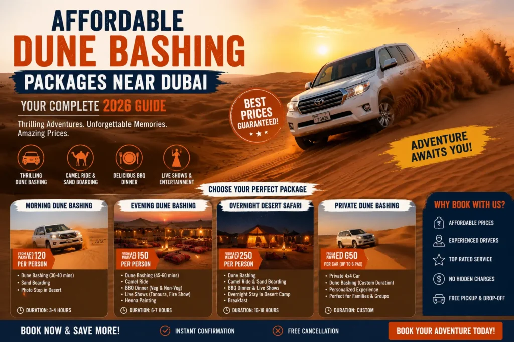Dune Bashing Packages Near Dubai